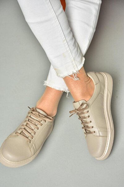 Fox Shoes S540900903 Mink Sportovní obuv z pravé kůže Tenisky