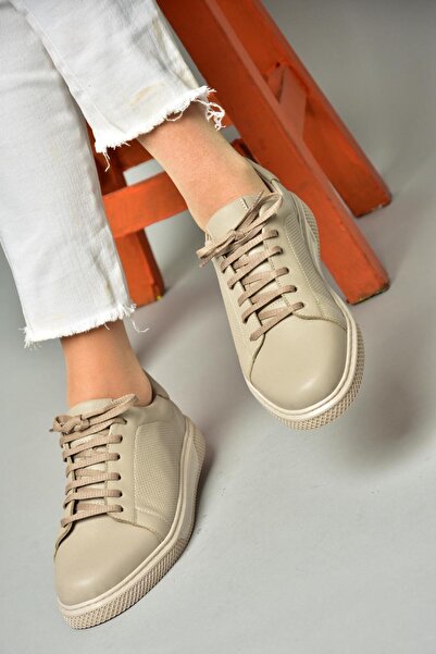 Fox Shoes S540900903 Mink Sportovní obuv z pravé kůže Tenisky