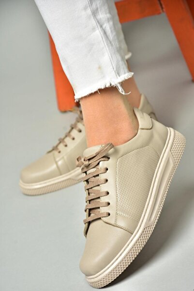 Fox Shoes S540900903 Mink Sportovní obuv z pravé kůže Tenisky