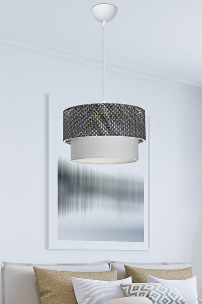 manogrup avize aydınlatma Deko sarkıt artı desenli siyah avize