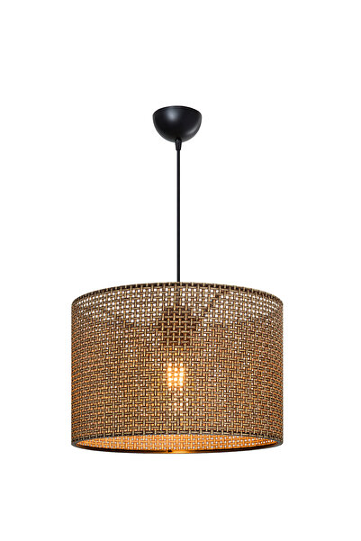 manogrup avize aydınlatma Nora 30'luk artı desenli kahve sarkıt avize