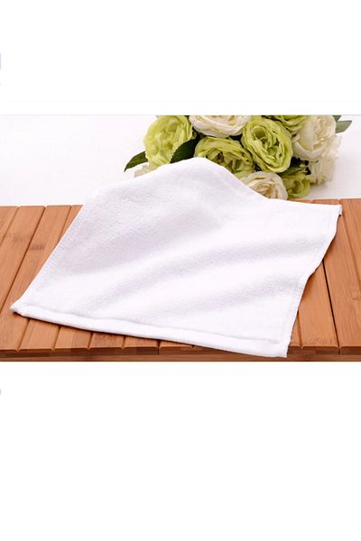 S&R 6 Pcs 30X30 cm Luxury White Hotel Towel Set (100% Cotton, 50 Gr)