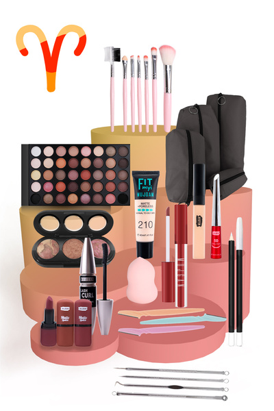 MUJGAN Koç Burçlarına Özel Makyaj Seti Beyaz Ten