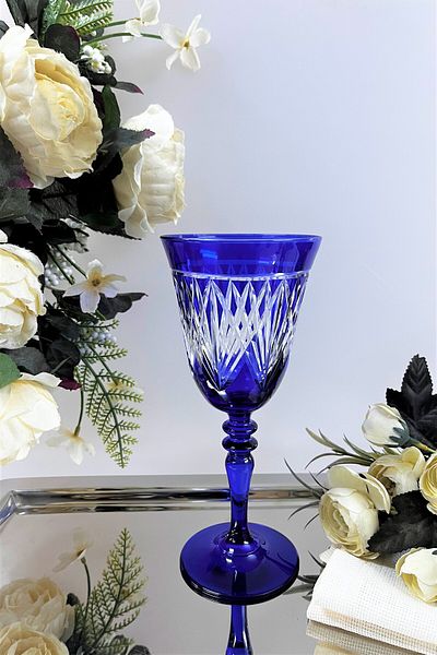 DECOSTYLE Bella Hand Cut Glass Goblet Cup (Pasabahce)