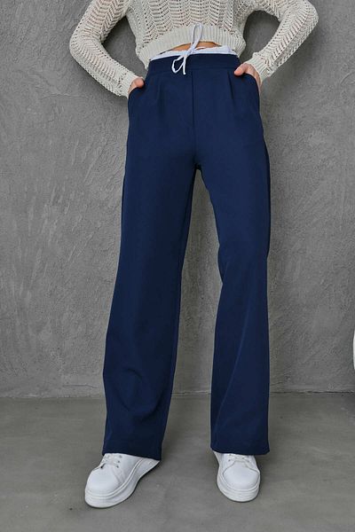 VOLT CLOTHİNG Weiße Lycra-Hose mit hoher Taille und Futter für Damen