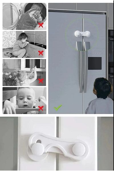 Hilamingo Home Baby Safety Protection Child Lock 10 Pcs Cabinet Lock Latch Lock Baby Safety
