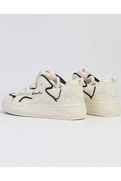 Benetton MEGA ΠΑΠΟΥΤΣΙΑ BNI-10100 ΜΠΕΖ ΜΑΥΡΟ BENETTON SPORT