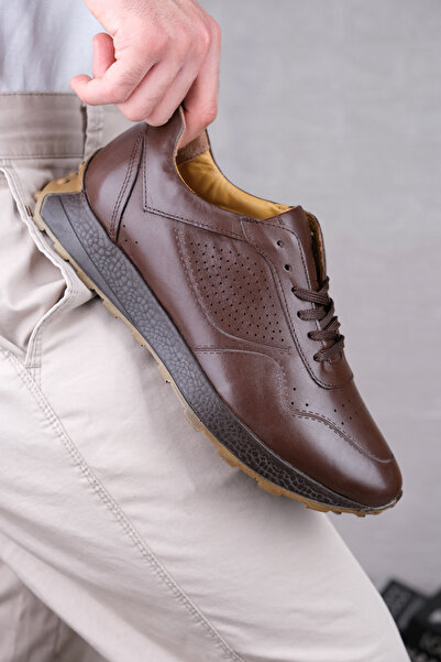 Leathermens HAKİKİ DERİ, ÇOK HAFİF ORTOPEDİCH SNEAKER ERKEK AYAKKABI
