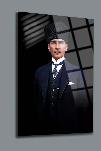 SRD Concept Atatürk 103 Cam Tablo-atatürk Tablosu-türk Bayrağı Tablosu