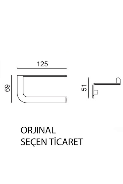 ÇELİK BANYO Paslanmaz Çelik Paris Mat Siyah Tuvalet Kağıtlık
