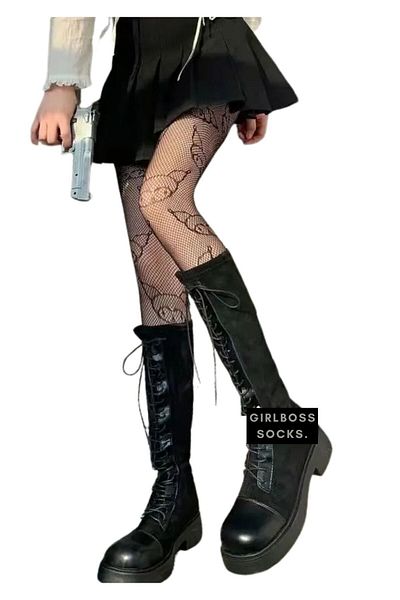 Girlboss Butik Șosete din plasă importate Sanrio Cosplay Kuromi