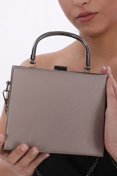 womenacs Material Tesatura Culoare Platina Rochie De Seara De Dama Pocheta Portofoliu