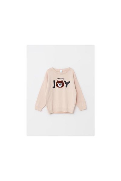 LC Waikiki Crew Neck Long Sleeve Printed Cotton Baby Boy Knitwear Sweater
