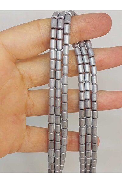 Yasamtohumu Dužina narukvice Hematit kamen Pola niza 4*5.5mm (48132) (18CM DUGA)