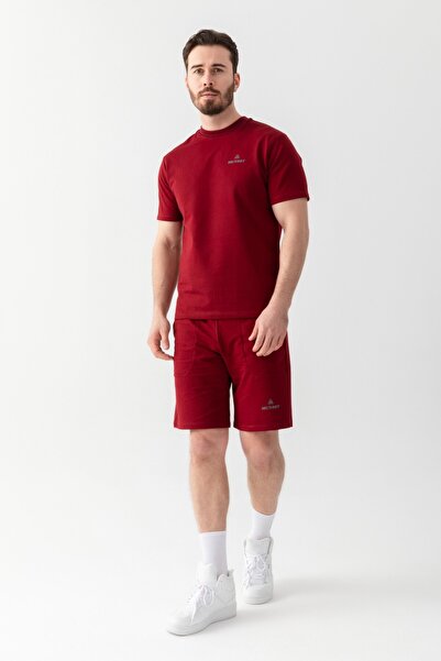 Essential Regular Fit Tişört Bordo