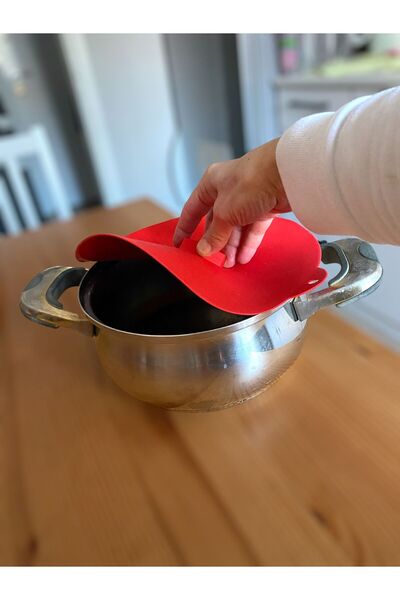HOLLYHOME Silikon Vakum Kapak, Tencere, Tava, Saklama Kabı Kapağı Çap: 24 Cm ...