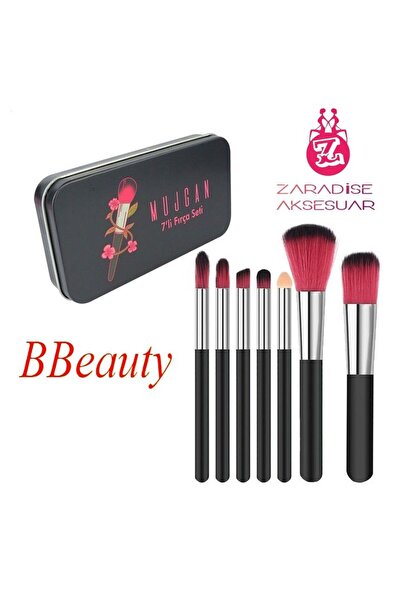 BBeauty Set od 7 četkica za šminku u crnoj metalnoj kutiji