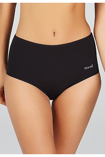 Kom Kadın Basic Maxi 2'li Pamuklu Yüksek Bel Külot Ten Rengi yeni sezon