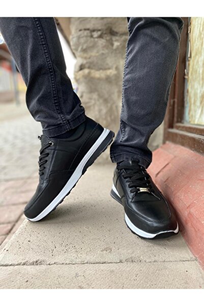 Pierre Cardin PİERRE CARDİN ERKEK DERİ ULTRA HAFİF COMFORT SPOR AYAKKABI 62109 COMFORT SİYAH