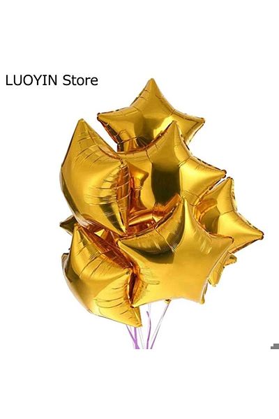 DÜVENCİ TİCARET 5-PIECE STAR FOIL BALLOON