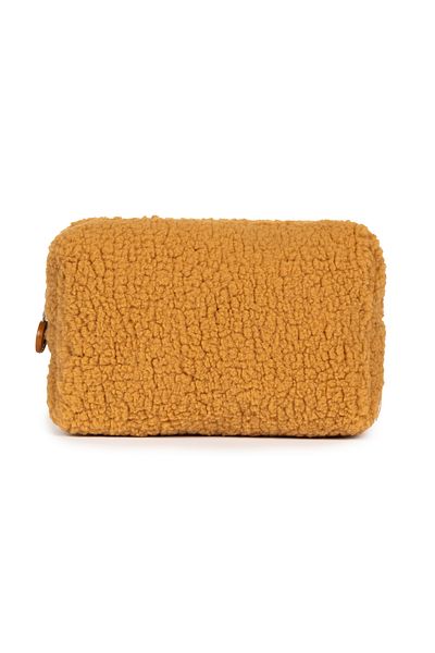 NOTHING Γυναικεία Tan βελούδινη τσάντα μακιγιάζ Travel Organizer