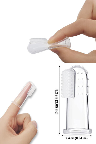 Factorial Evcil Hayvan Parmak Şekilli Silikon Diş ve Dil Temizleyici ve Kaşıyıcı Yumuşak Fırça Kedi tarağı