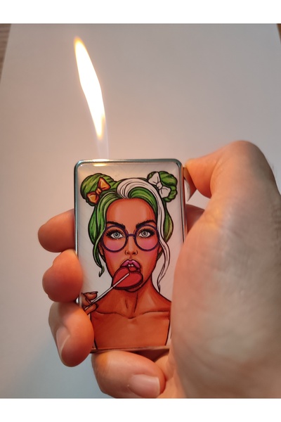 ASYA GIFTS METAL GAZLI ÇAKMAK ( ARKASI. AYNALI )