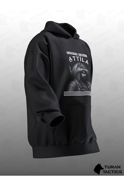 TURAN TACTICS Hanorac OVERSIZE IMPRIMAT DUMNEZEU ATTİLA (UNISEX)