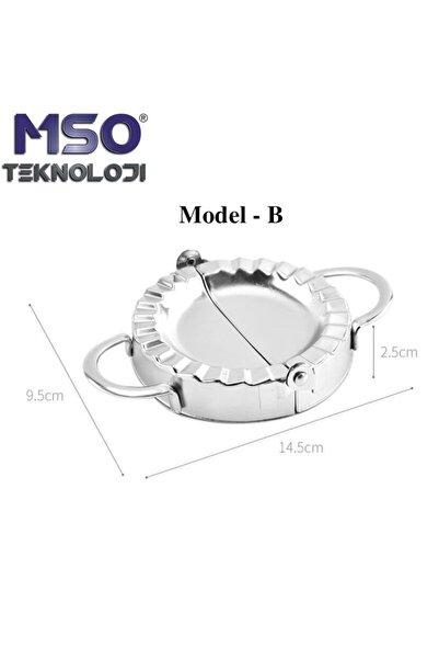 MSO TEKNOLOJİ Paslanmaz Çelik Pratik Kurabiye Mantı Çörek Börek Kesme Kapama ...