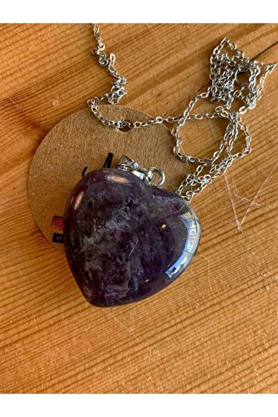 NehirTaş قلادة قلب جمشت معتمدة