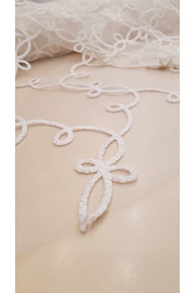 Safir Kumaş Örgü İpi Desenli Abiyelik Pareoluk Kumaş 2.5 Metre