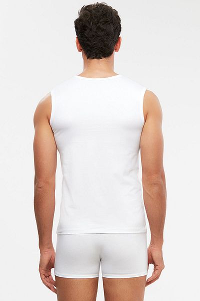Kom Nick Crew Neck Basic Ανδρικό Μονό Λευκό