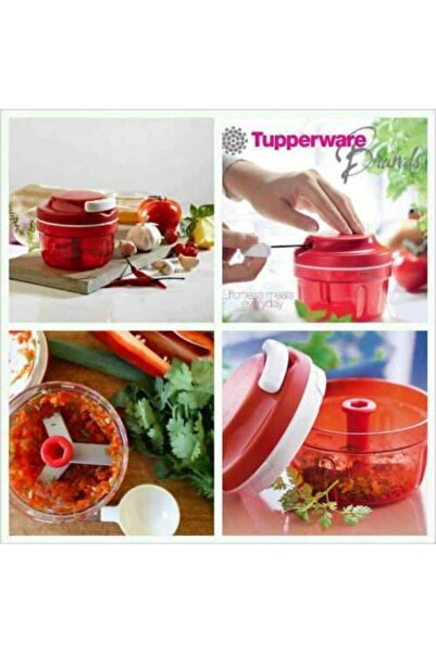 Tupperware Super Chef Mini Hand Robot (Cutting with 288 Blade Pulse in 15 Seconds without Electrics)