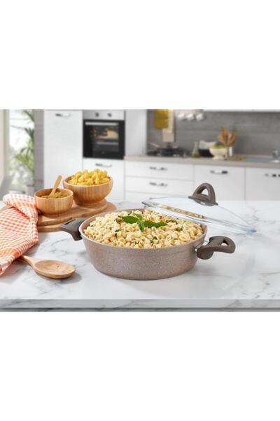 papilla Vilma 26 Cm Dövme Karnıyarık Tencere Krem Kırçıl