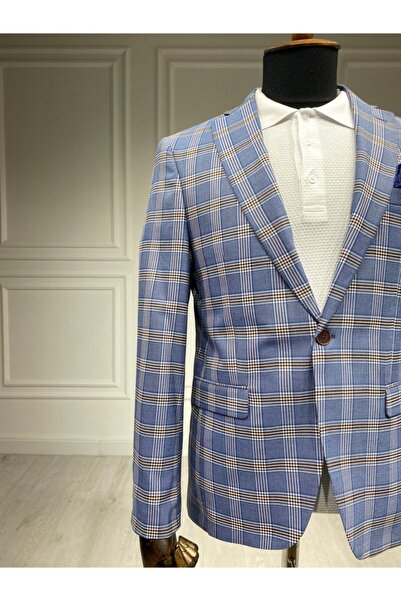 Frappoli Чоловіча синя приталена куртка