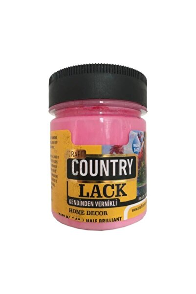 Craft Country Hobi Boyası Kendinden Vernikli Lack 120cc Şeker Pembe 4015-yüks...