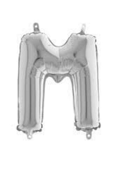 Deniz Party Store 40" Inch 100 cm (m) Letter Foil Balloon Silver Gray