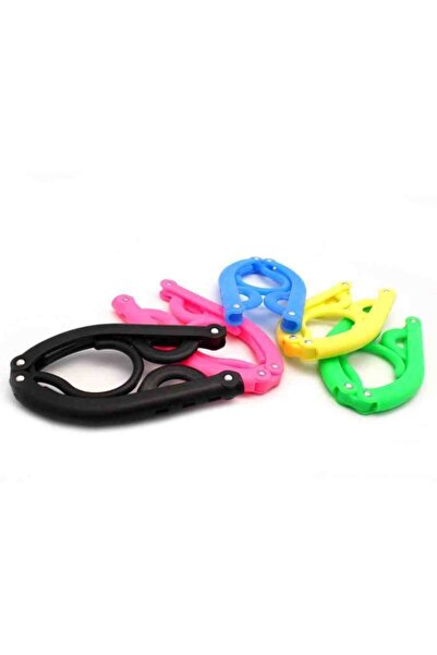 FırsatVar Katlanabilir Askı Plastik Elbise Giysi Askısı Dolap Içi Askı 4 Adet