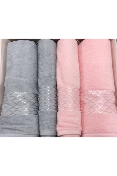 Özdilek Elissa Best Set Bath Set Gray - Powder