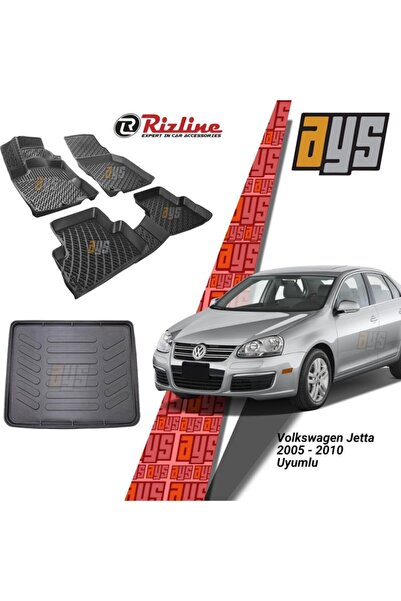 Rizline Volkswagen Jetta 2005-2010 3d Havuzlu Paspas + Bagaj Havuzu