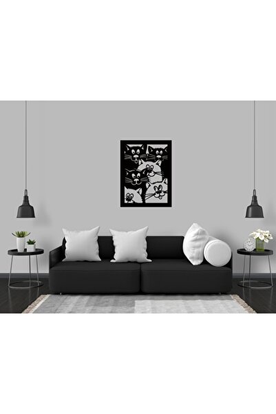 Cute Cats Wall Decor - Wall Decor (40*30 Cm )