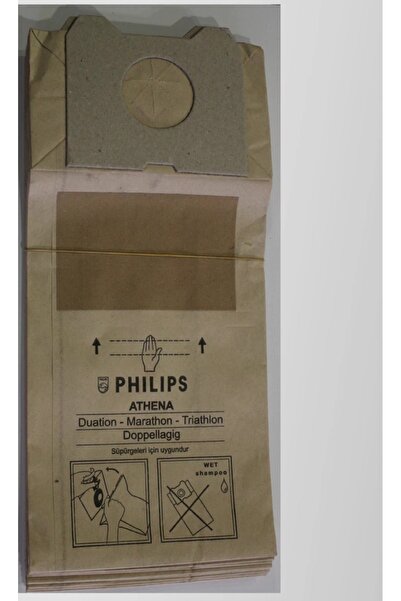 Philips Athena Thriation Hr 6815 Elektrikli Süpürge Torbası - 10 Adet