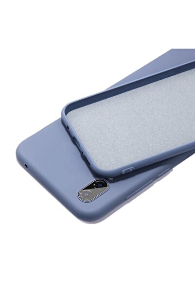 HappyCase Samsung A20 / A30 Içi Kadife Lansman Silikon Kılıf Petrol Mavi