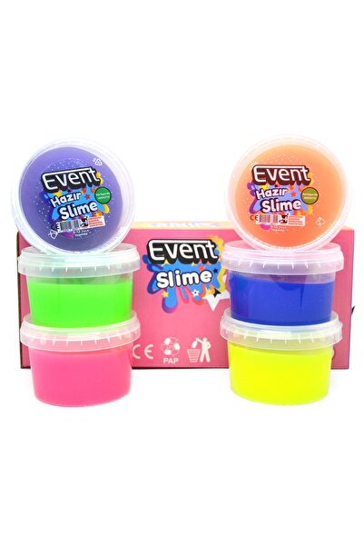 Genel Markalar Özel Kutulu 6 Renk Neon 180 Gr Hazır Slime Ce Belgeli Kaliteli...