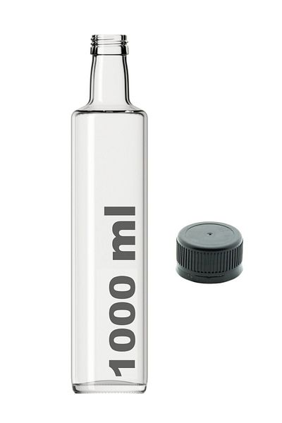 Hyd 1000 Ml Empty Glass Bottle with Lockable Lid Olive Oil Bottle Oil Pot