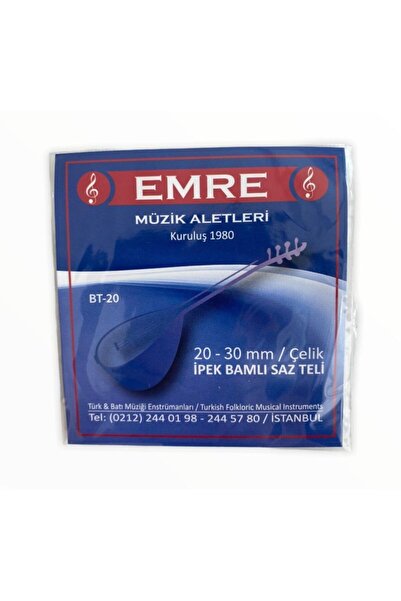 mobilreyon - Uzun Sap Bağlama Teli 0.20-0.30mm Çelik Ipek Bamlı Saz Teli (yer...