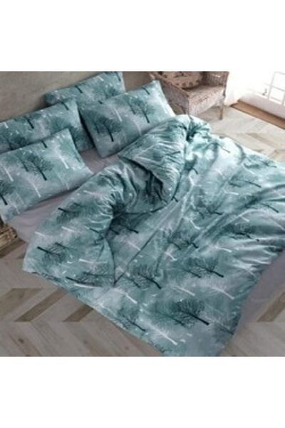 üntaş Life Series Green Tree Double Duvet Cover Set