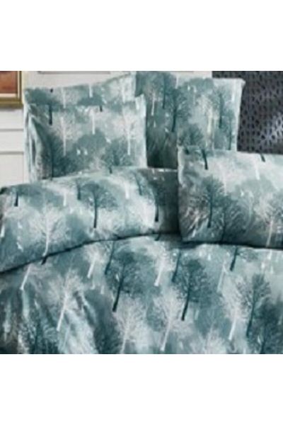 üntaş Life Series Green Tree Double Duvet Cover Set