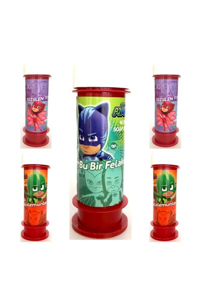Huzur Party Store قناع Pj ذو طابع مفهوم 5 قطع من بالونات الرغوة Pj Masks فقاع...