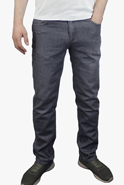 Moda Tint Erkek Regular Fit Yüksek Bel Gri Kot Pantolon
